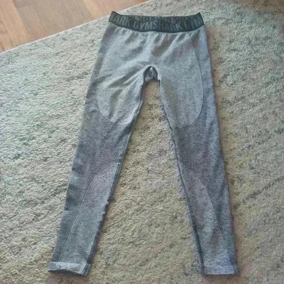 Gymshark Womens Gray And Black Flex Leggings M - Picture 2 of 14